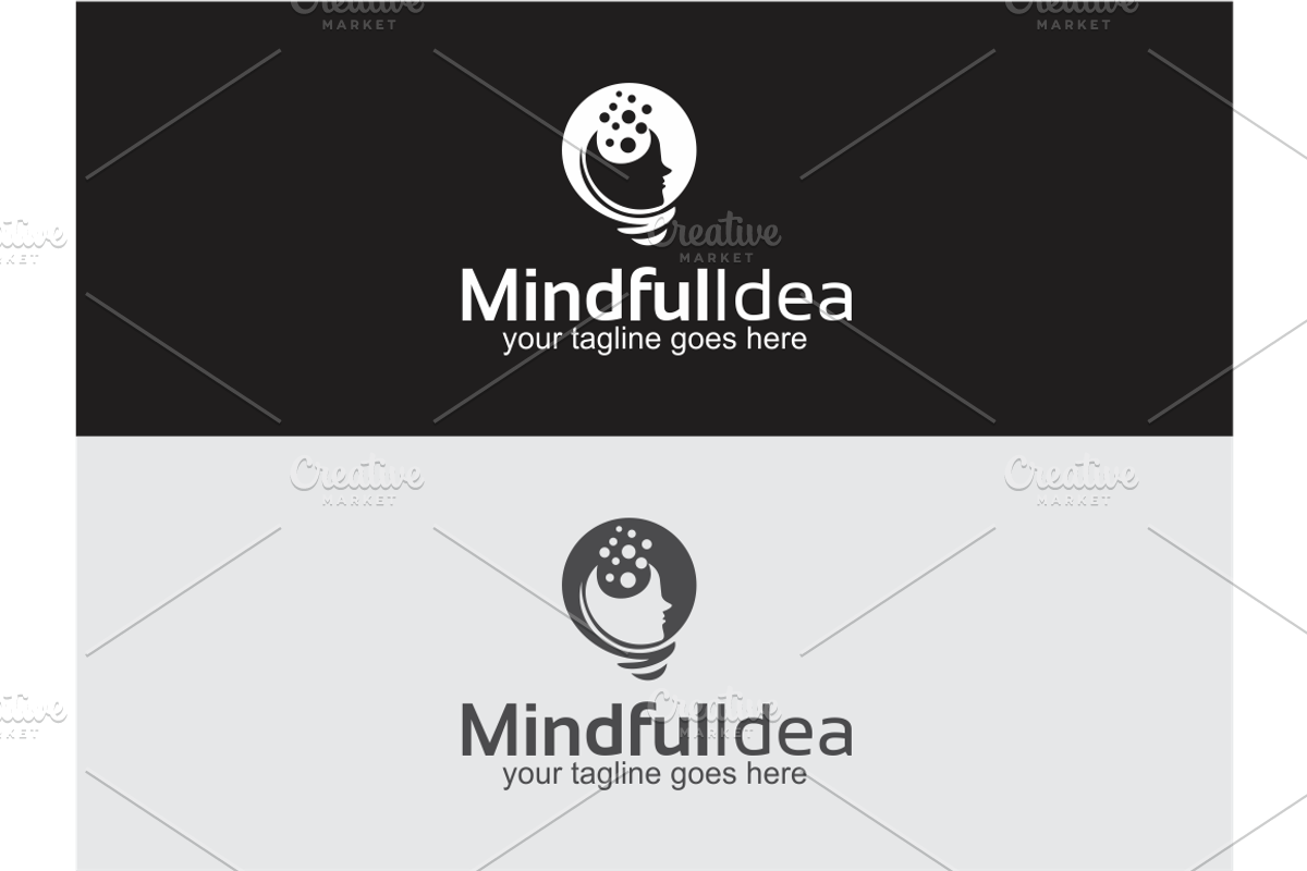 MindfulIdea / Lamp - Logo, a Branding & Logo Template by Alfam17 (Photo 4 of 4)