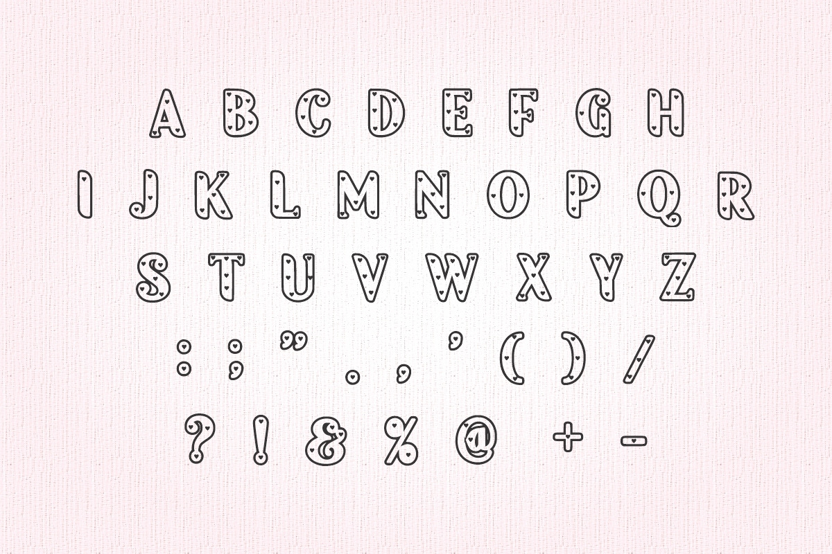 Love Paradise font, a Handwritten Font by Fourteen Letter (Photo 6 of 7)