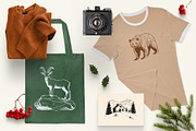 Winter Mountain Ski Resort Set, an Object Graphic by NatalieArtShop (Thumbnail 8 of 12)