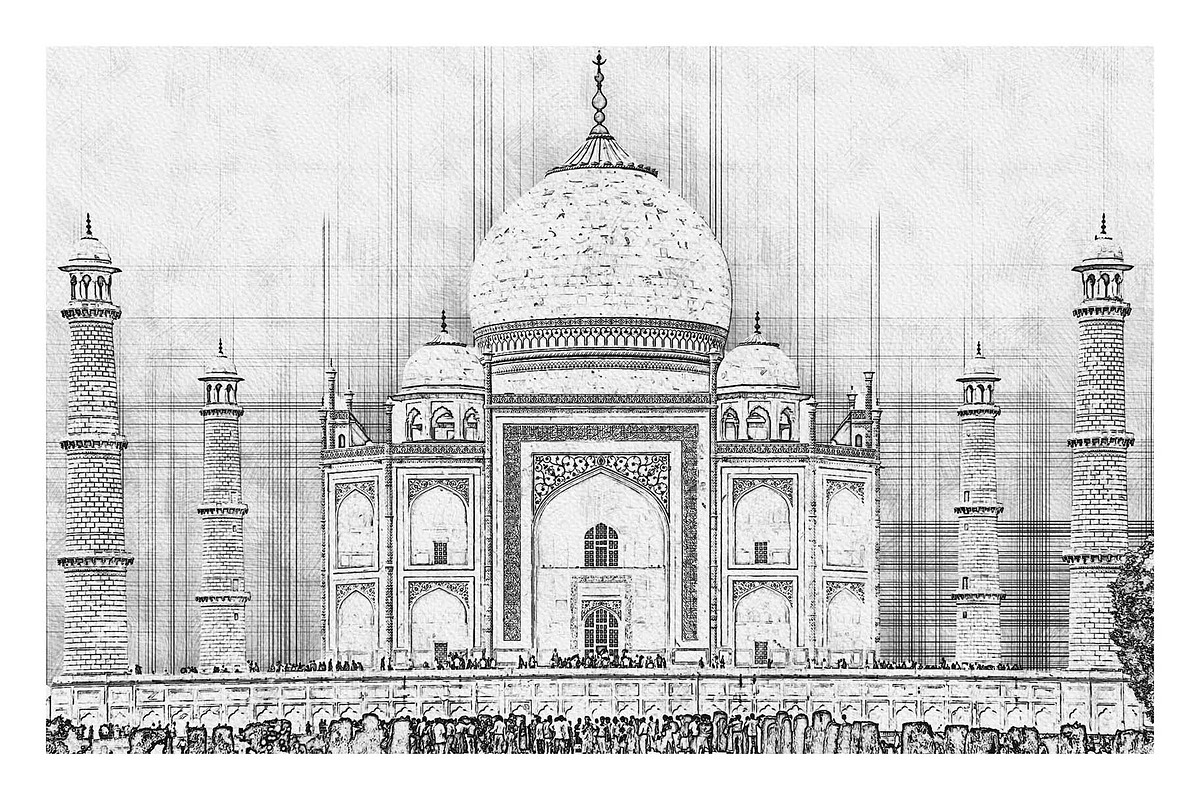 Architecture Line Drawing Photoshop, an Action Add-On by Photoshop Action (Photo 2 of 13)