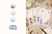 Tropical Vector Stamps & Frames, an Object Graphic by Nutalin Art (Thumbnail 9 of 11)