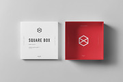 Square Shoe Box Mock-up, a Packaging Mockup by Yogurt86 (Thumbnail 6 of 7)