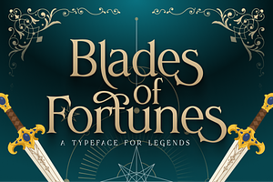 Blades of Fortunes, a Serif Font by Helotype