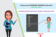 Business Woman Character Creator, a Work Illustration by Art Zooted (Thumbnail 2 of 3)