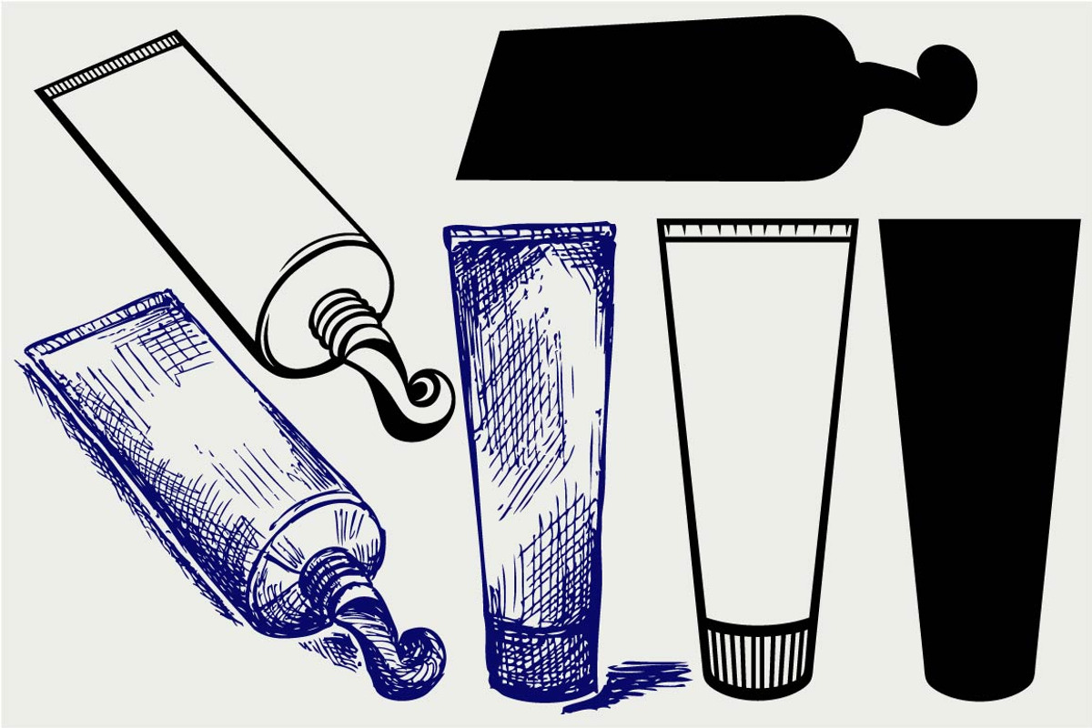 Set toothpaste SVG, an Outline Icon by LineworkStock | Creative Market