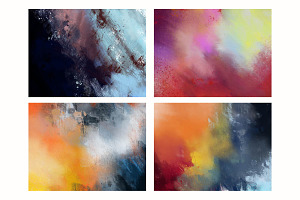 Bright Abstract Oil Paint Textures