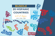 20 Hispanic Countries, a Graphic by DigitalDesignsLaura (Thumbnail 1 of 3)