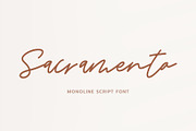 Sacramento // Sale, a Script Font by Paul Hewitt (Thumbnail 1 of 7)