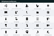 100 Restroom Facility Icons, a Solid Icon by Symbolic Language (Thumbnail 5 of 6)