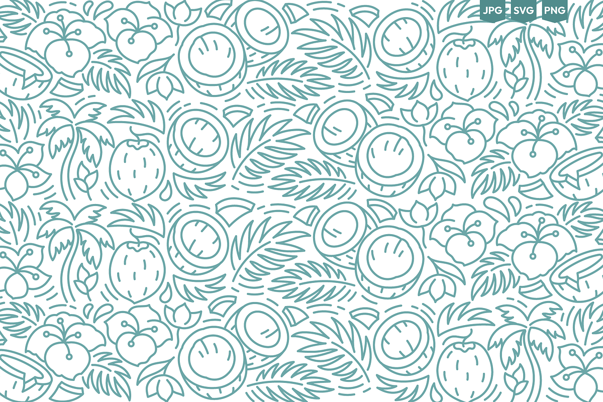 Tropical Doodles, Vector Set, a Decorative Illustration by Ilia Design (Photo 6 of 11)