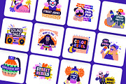 Animated Graffiti Art Stickers Set, an Emoji Icon by Creative Stall (Thumbnail 3 of 5)
