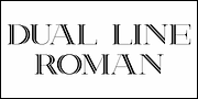 Dual Line Roman JNL, a Serif Font by Jeff Levine Fonts (Thumbnail 2 of 5)