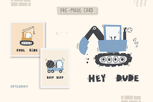 Little Diggers Clipart & Patterns