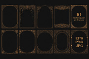 Vector vintage frames, a Background Graphic by Nadia Murash (Thumbnail 2 of 6)