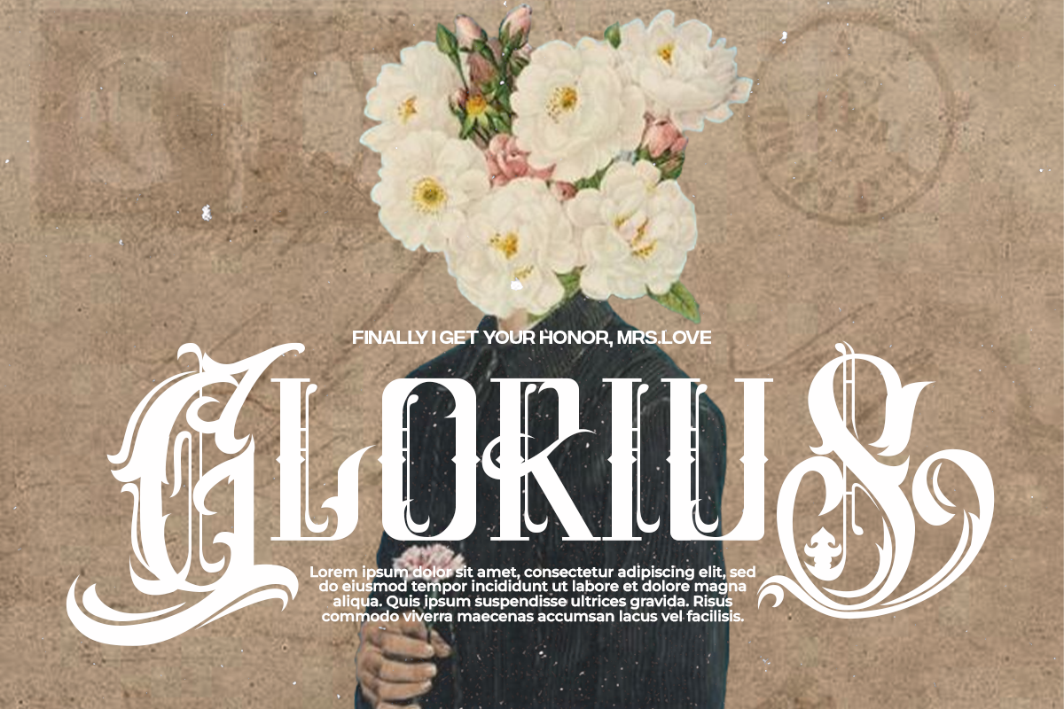 Circus Ace - Elegant Blackletter, a Blackletter Font by Pandeka Studio (Photo 2 of 12)