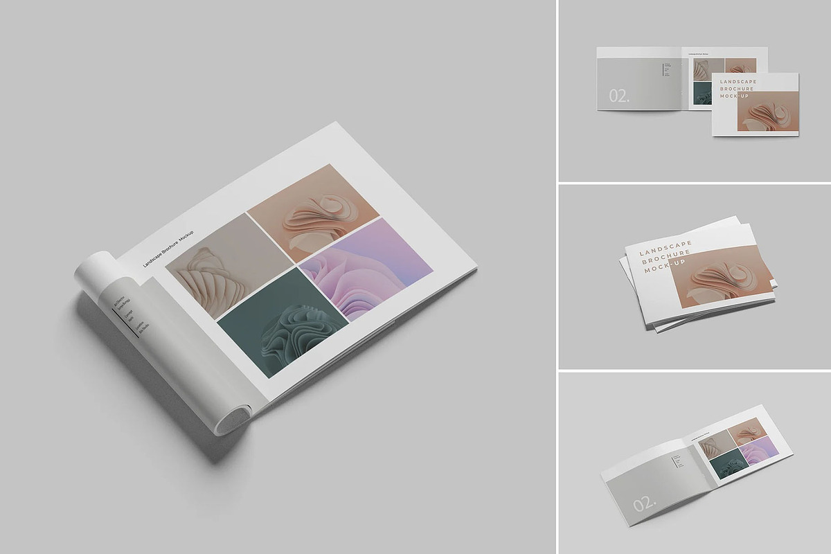 Landscape Brochure Mockup, an Advertising Mockup by Se٧enStudio (Photo 5 of 5)