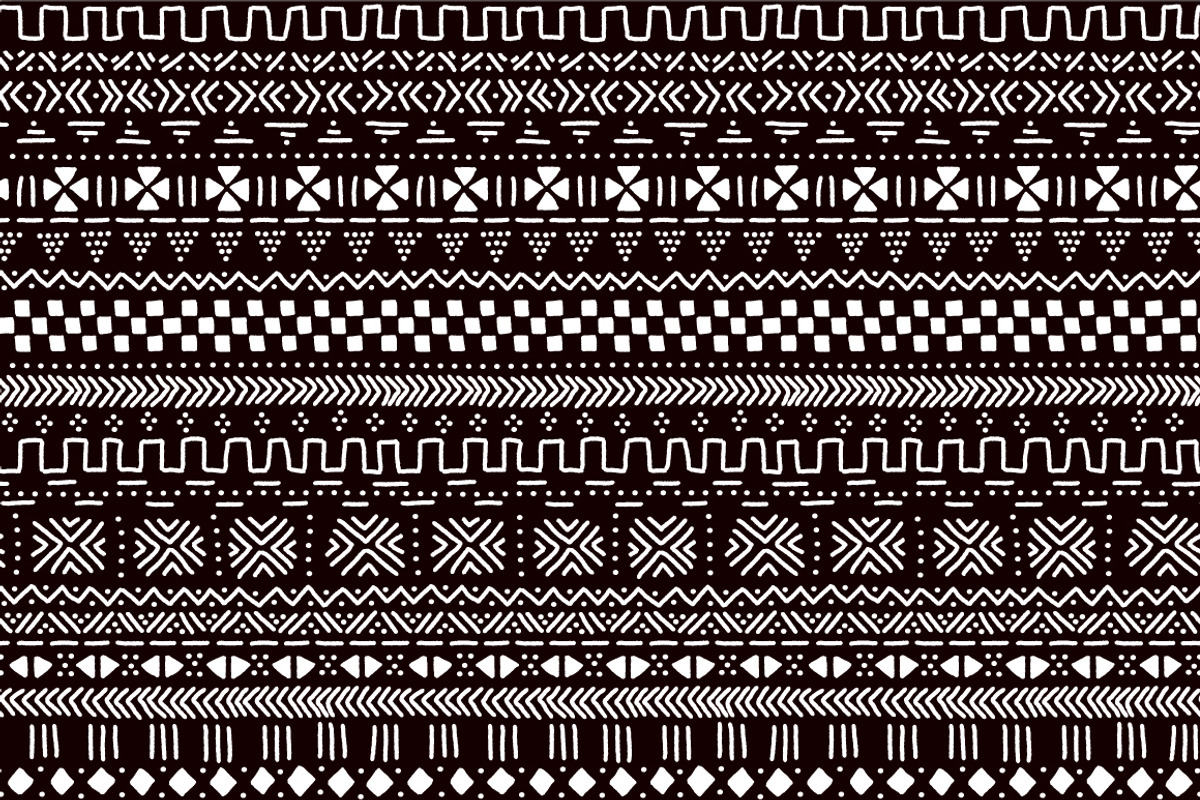 12 Mudcloth seamless patterns set, a Pattern Graphic by Natalyon (Photo 2 of 4)