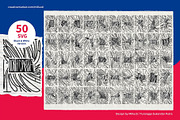 50 USA States Map Typography SVG, an Object Graphic by Millusti (Thumbnail 3 of 9)