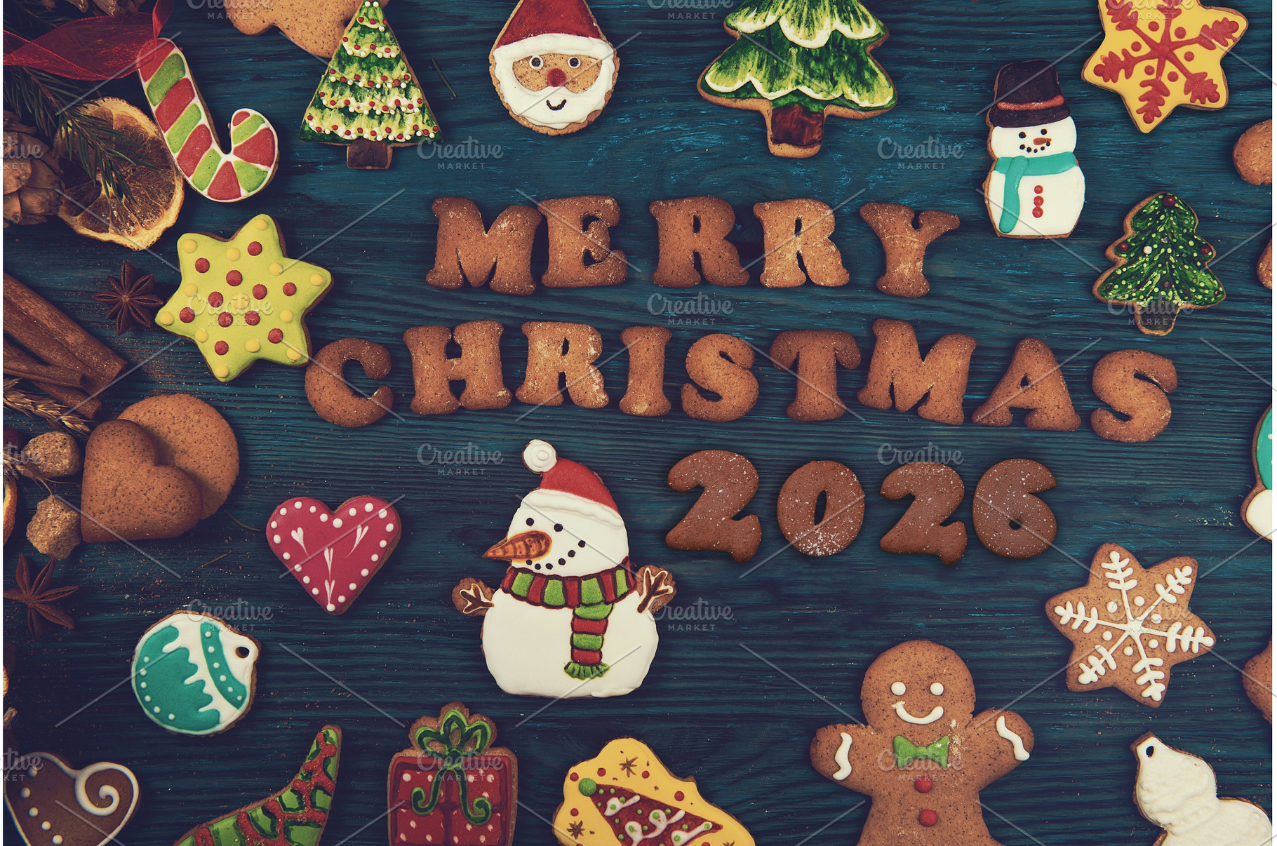Merry Christmas 2026 Greeting with, a Food & Drink Photo by Jan Jack Russo Media