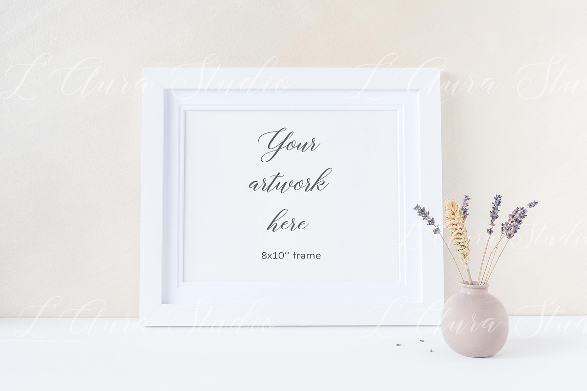 Frame mockup - 8x10'' minimal, a Print Template by L'Aura Studio