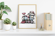 Whimsical Icy Blue Christmas Clipart, an Illustration by Canvas Craft (Thumbnail 7 of 7)