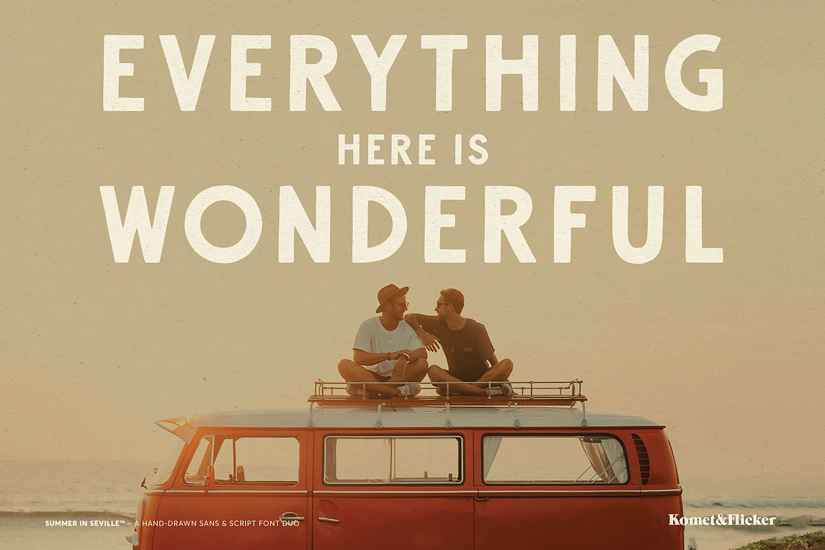 The Hand-drawn Three Font Bundle, a Font by Komet & Flicker (Photo 6 of 13)