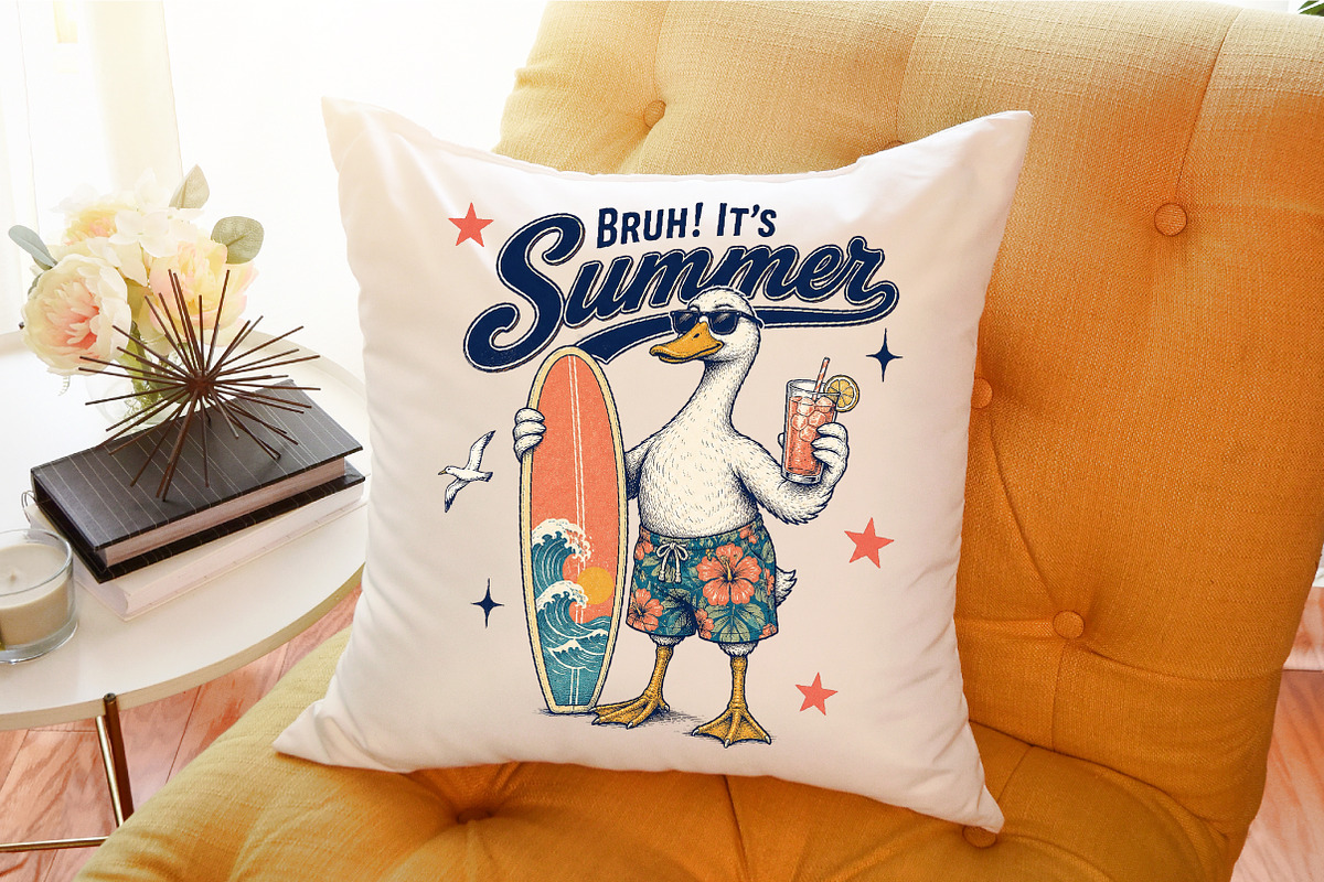 Bruh Its Summer Duck PNG, an Object Illustration by Sublimation Artist (Photo 9 of 9)