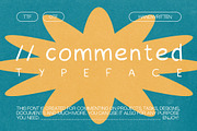 // COMMENTED Typeface, a Handwritten Font by KristinaK3 (Thumbnail 1 of 3)