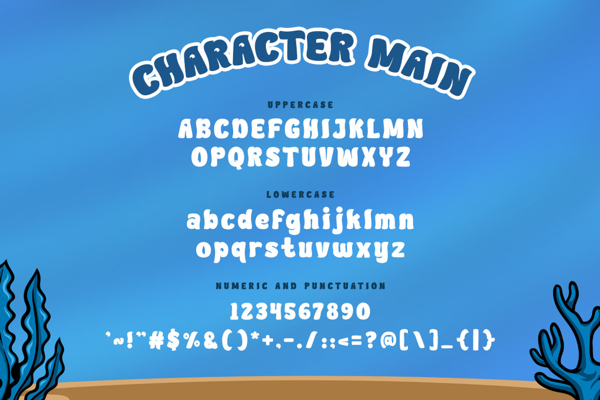 Fat Fish - Cartoon Gaming Font, a Sans Serif Font by Modestype Studio (Photo 8 of 11)