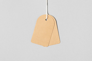 Clothing tag, gift tag mockup, JPEG, a Holiday Photo by Shablon