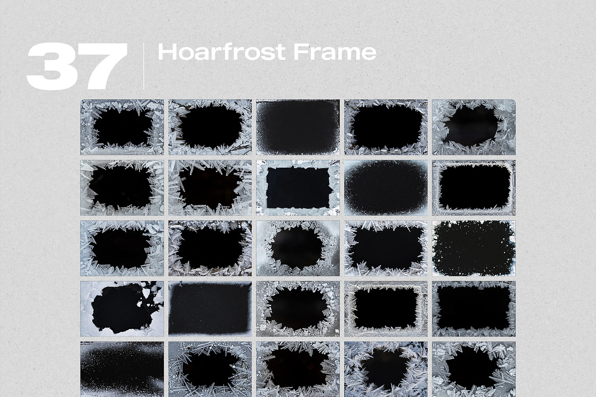 Hoarfrost Frame Overlays, a Texture Graphic by PhotoSpirit (Photo 8 of 8)