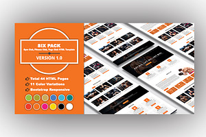 SIX PACK - Yoga & Gym Club Template