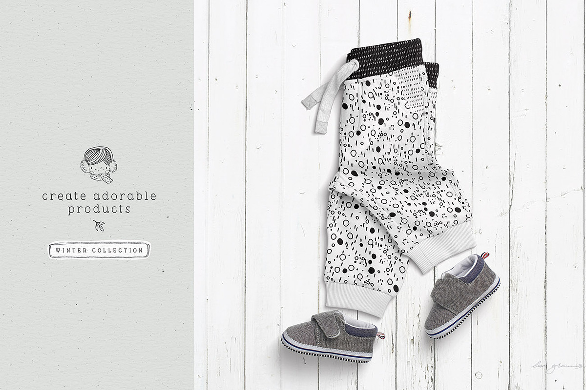 Black & White Winter Patterns, a Pattern Graphic by Lisa Glanz (Photo 8 of 13)