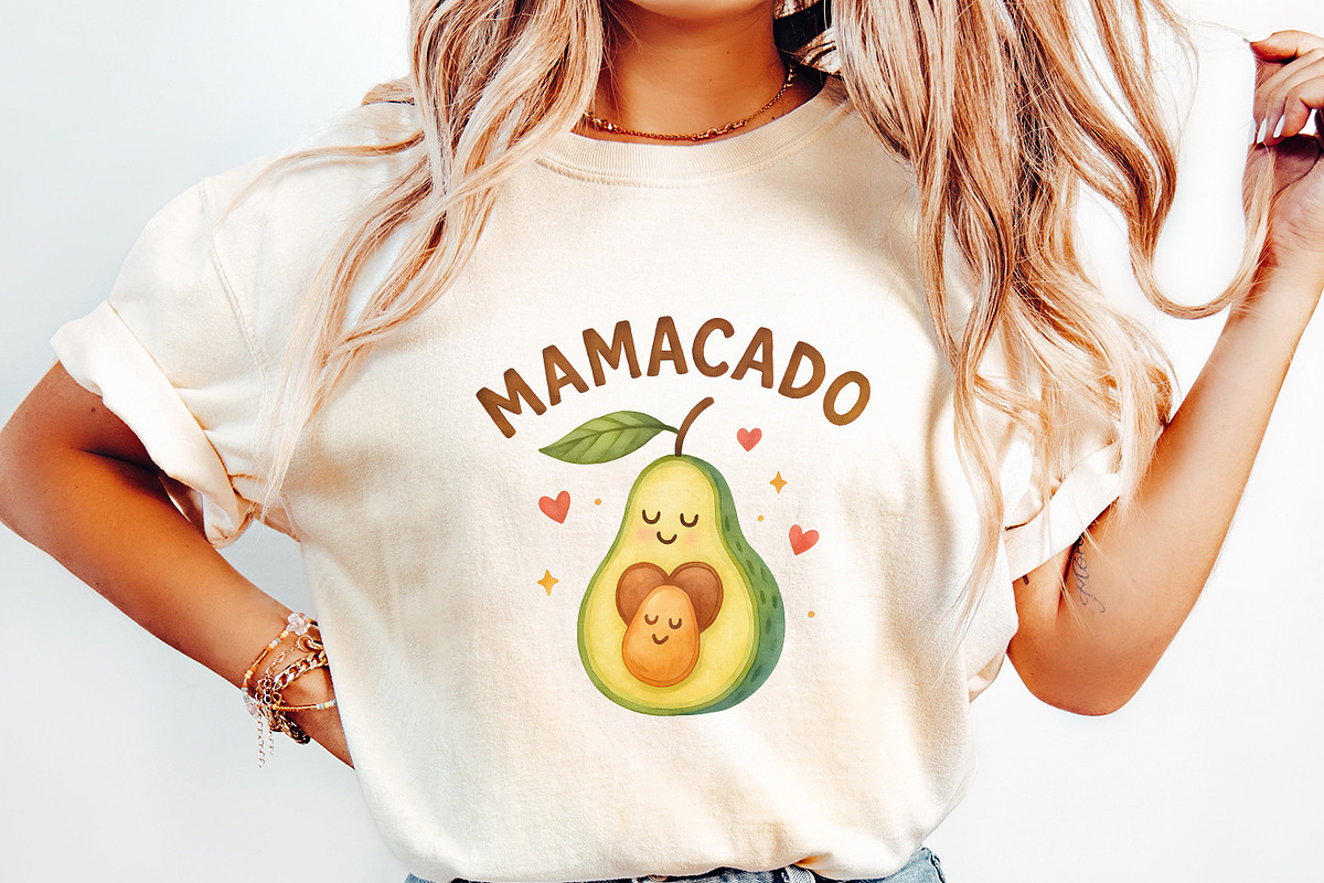 Mamacado PNG, Cute Avocado Mom Art,, an Illustration by SharpMarketplace (Photo 3 of 9)