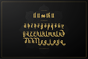Khaleed | Blackletter Arabic Font, a Script Font by Denustudios (Thumbnail 12 of 12)