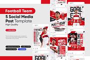 World Cup Social Media Football Pack, a Social Media Template by OnurDemircan (Thumbnail 1 of 4)