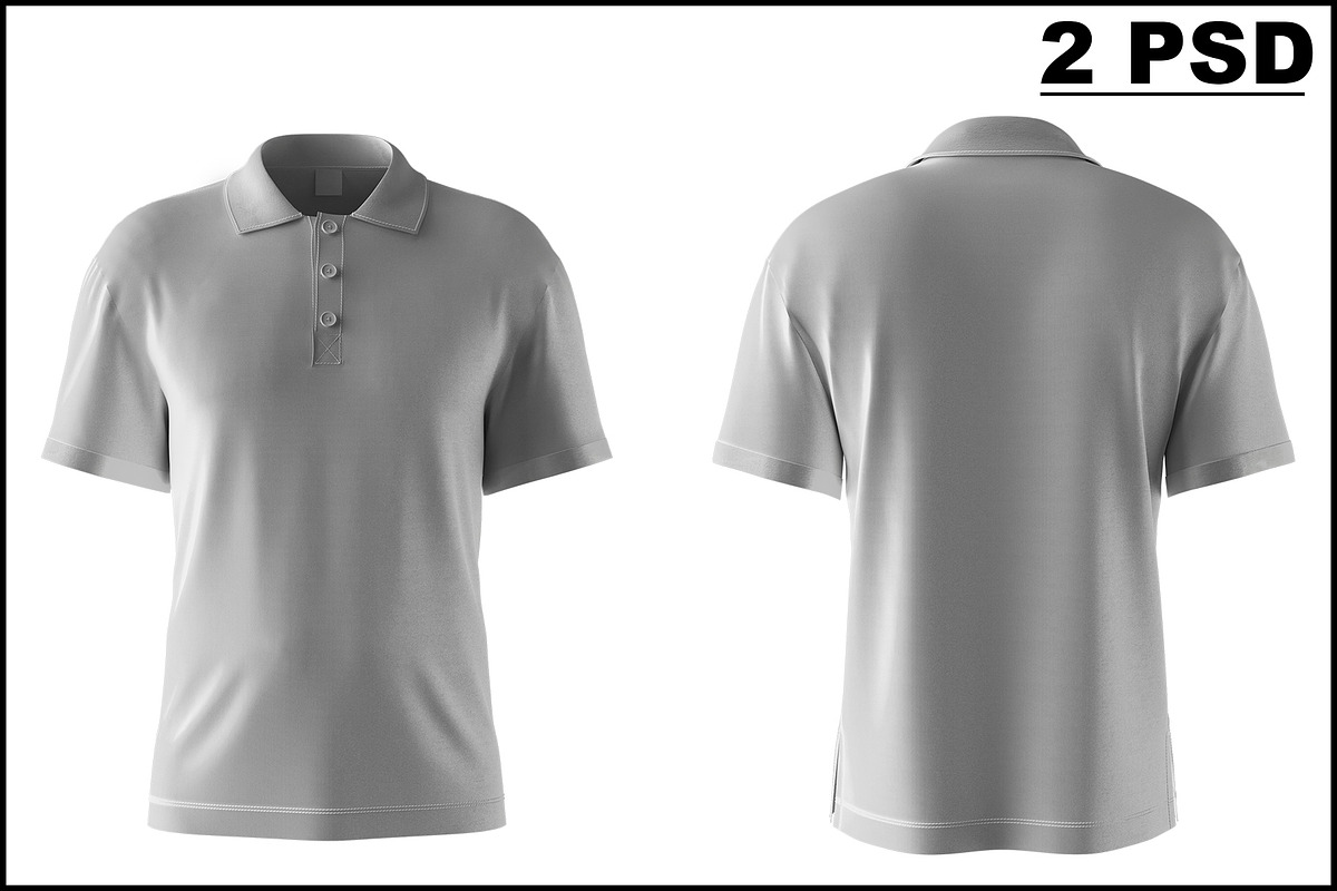 Polo T-shirt Mockup, a Shirt Mockup by mockupbuys (Photo 2 of 6)