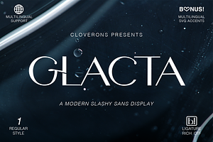 Glacta - Slashy Modern Sans Display