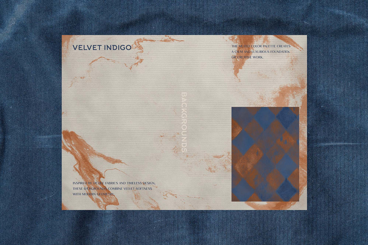 Indigo Velvet Textured Backgrounds, a Background Graphic by DigARTbyHavroshka (Photo 4 of 9)