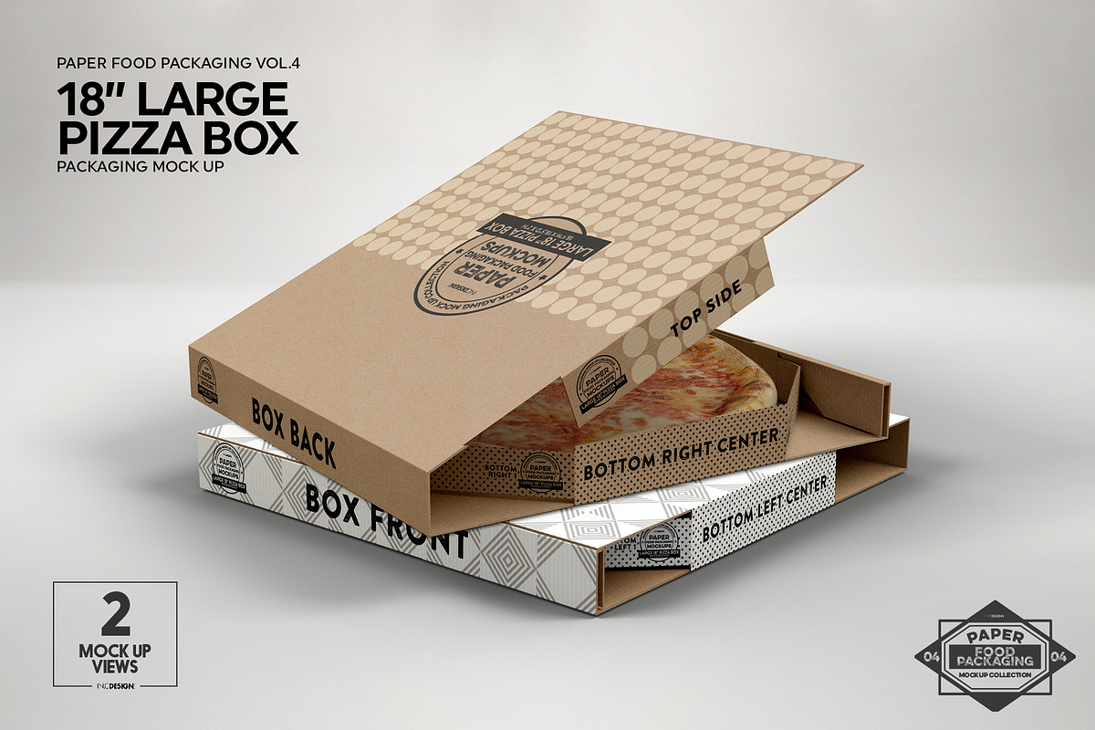 VOL.4: Food Box Packaging Mockups, a Packaging Mockup by INCDesign (Photo 10 of 21)