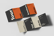 Four Fold A5 Brochure Mockup, an Advertising Mockup by Yogurt86 (Thumbnail 9 of 16)