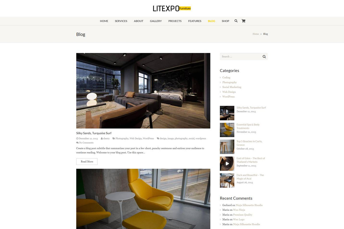 Litexpo - Furniture & Business, a WordPress Template by Cherry Wordpress Theme (Photo 8 of 10)