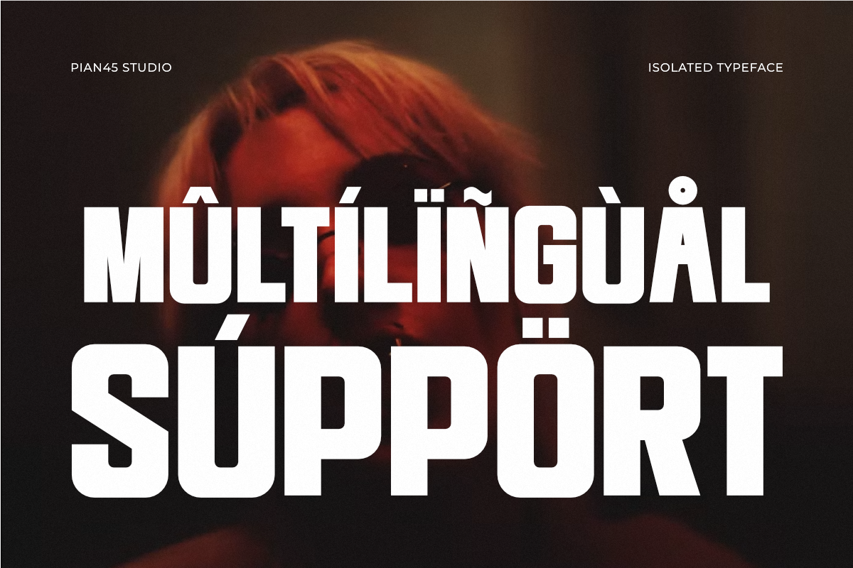 Isolated - Modern Condensed Font, a Sans Serif Font by Pian45 Studio (Photo 8 of 8)