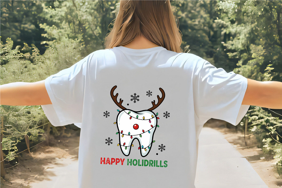 Teeth Christmas Sweatshirt, Christma, an Illustration by CrexoraLab (Photo 4 of 4)