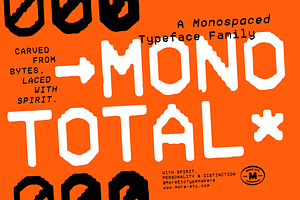 Mono TotalMonospaced Font Family