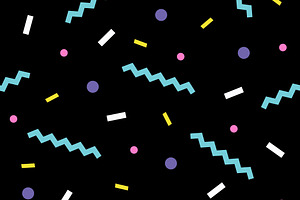 seamless pattern 80s. Vector., a Texture Graphic by Dolvalol