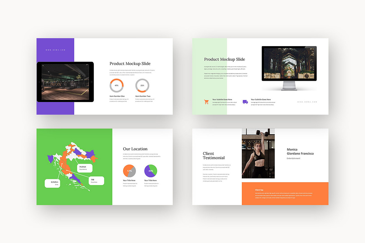 Bema : Fitness Trainer Powerpoint, a Presentation Template by Punkl Camp (Photo 6 of 16)