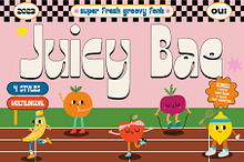 Juicy Bae Groovy Font + Bonus