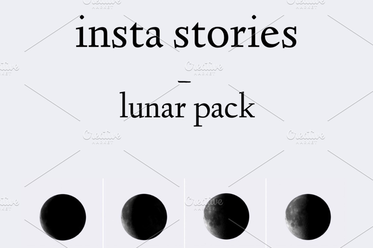 insta highlight icons, lunar pack, an Icon by Elise Hunter Design (Photo 1 of 18)