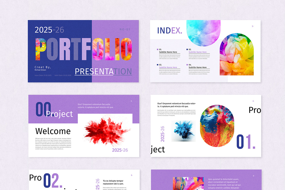Portfolio Presentation Layout, a Design Template by MightyDesign (Photo 2 of 7)